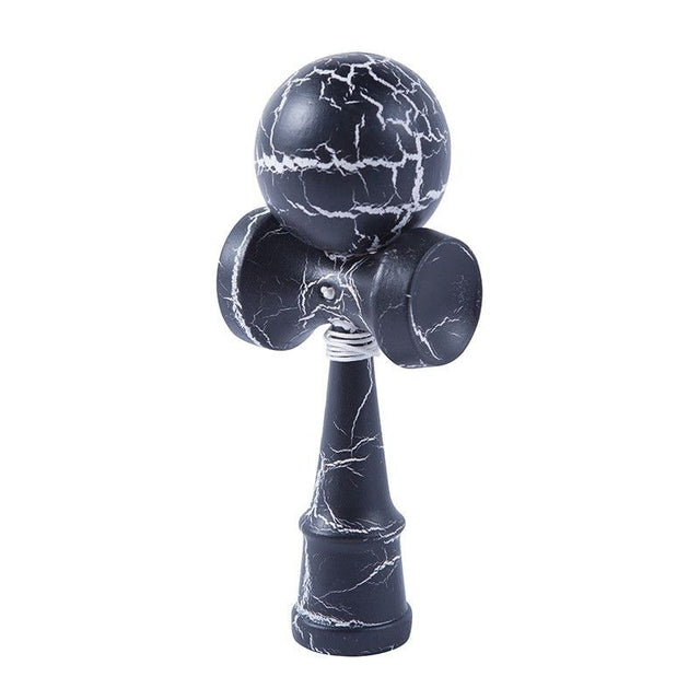 Kendama Ball Full Crack Alb Lemn Fag Negru - vivimall.ro
