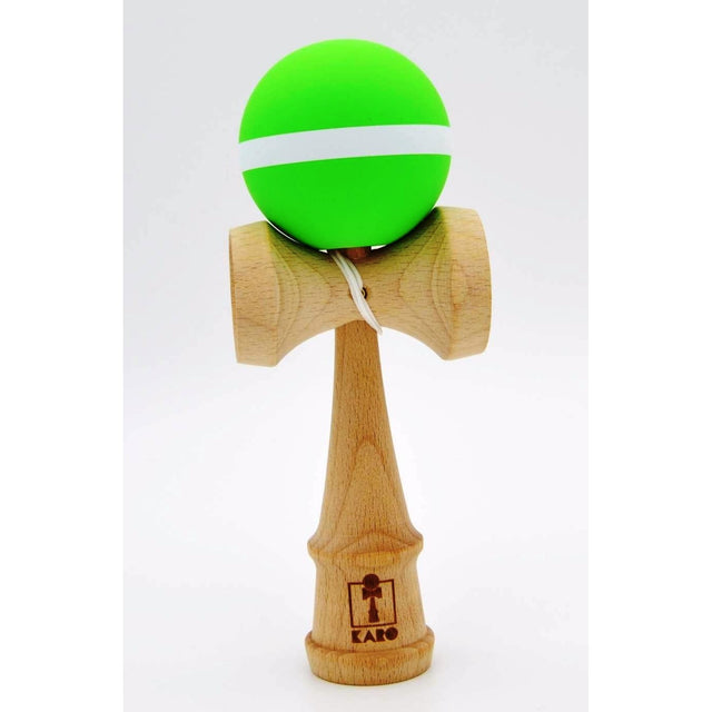 Kendama Karo Grip Stripe Lemn Fag Verde - vivimall.ro