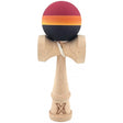 Kendama Originala X, Profesionala, Flippy, Rubber Grip, din Lemn, 18 cm, Rosu/Galben/Negru - vivimall.ro