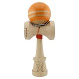 Kendama Originala X - Rainbow, Super Sticky, V3 King Size Cup, Gaura in Baza, Profesionala, Vivimall, din Lemn, 18 cm, Portocaliu