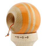 Kendama Originala X - Rainbow, Super Sticky, V3 King Size Cup, Gaura in Baza, Profesionala, Vivimall, din Lemn, 18 cm, Portocaliu