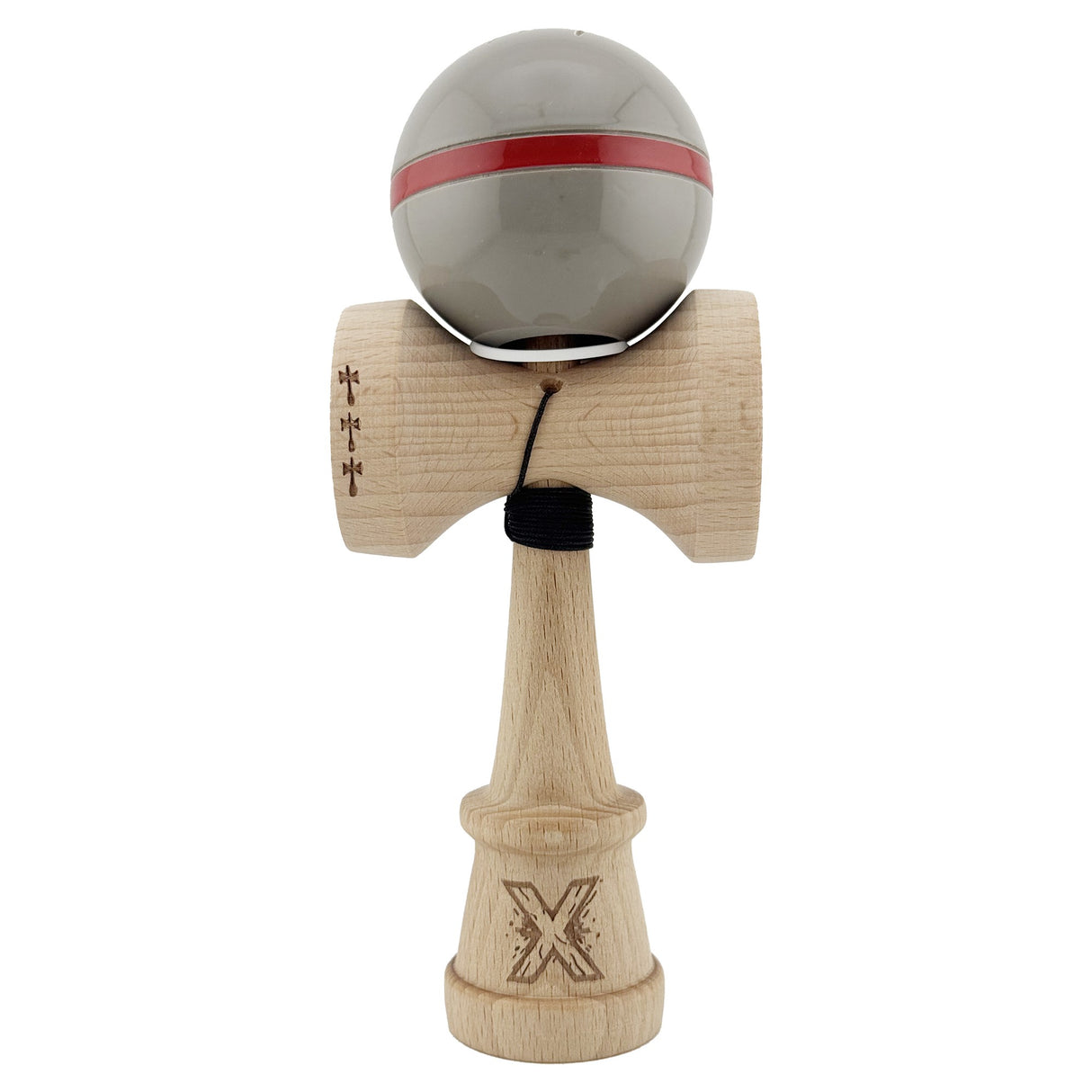 Kendama Originala X - Silken, Super Sticky, V3 King Size Cup, Gaura in Baza, Profesionala, Vivimall, din Lemn, 18 cm, Ice - vivimall.ro