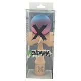 Kendama Profesionala, Flippy, din Lemn, 18 cm, Gradient Albastru deschis Mov Roz