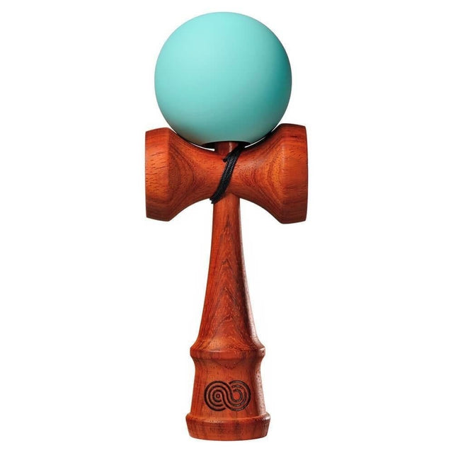 Kendama USA Kaizen Padauk Wood Silk Matte KZN202 Turcoaz - vivimall.ro