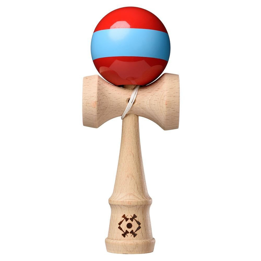 Kendama USA Tribute TRB103 Single Stripe Rosu Bleu - vivimall.ro