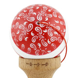 Kendama X CHICANOS Originala, Profesionala, Flippy, Big Cups V2, Super Sticky cu Cupe Mari, Rulment Metalic, din lemn 18 cm, Ata 55 cm, Rosu/Alb - vivimall.ro