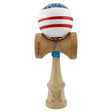 Kendama X CHICANOS Originala, Profesionala, Vivimall, Big Cups V2, Super Sticky cu Cupe Mari, Rulment Metalic, din lemn 18 cm, Ata 55 cm, Albastru/Alb - vivimall.ro