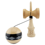 Kendama Originala X - FREQUENCY , Profesionala, Vivimall, din Lemn, 18 cm, Negru - vivimall.ro