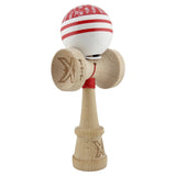 Kendama Originala X - Chicanos, Super Sticky, V3 King Size Cup, Gaura in Baza, Profesionala, Vivimall, din Lemn, 18 cm, Rosu - vivimall.ro