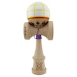 Kendama X Originala, Profesionala, Flippy, Big Cups V2, Model Glob Super Sticky Legendary Cupe Mari, Rulment Metalic cu Ata 55 cm, Alb/Galben/Rosu - vivimall.ro