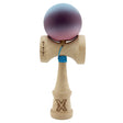 Kendama X Originala, Profesionala, Flippy, Big Cups V2, Rubber Grip cu Cupe Mari, Rulment Metalic cu Ata 55 cm,-Gradient Albastru/Mov/Roz - vivimall.ro