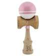 Kendama X Originala, Profesionala, Vivimall, Big Cups V2, Super Sticky cu Cupe Mari, din lemn 18 cm, Rulment Metalic cu Ata 55 cm, Roz/Alb - vivimall.ro