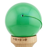 Kendama X Originala, Profesionala, Vivimall, Big Cups V2, Super Sticky cu Cupe Mari, Rulment Metalic, din lemn 18 cm, Ata 55 cm, Verde/Negru
