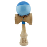 Kendama X Originala, Profesionala, Vivimall, Big Cups V2, Super Sticky cu Cupe Mari, Rulment Metalic, din lemn 18 cm, Ata 55 cm, Albastru/Bleu - vivimall.ro