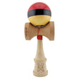 Kendama X Originala, Profesionala, Vivimall, Big Cups V2, Super Sticky, Rulment Metalic cu Ata 55 cm, rosu/negru/galben - vivimall.ro