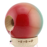 Kendama X Originala, Profesionala, Flippy, Big Cups V2, Super Sticky Cupe Mari, Rulment Metalic cu Ata 55 cm, Rosu/Verde - vivimall.ro