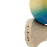 Kendama X Originala, Profesionala, Flippy, Big Cups V2, Super Sticky Cupe Mari, Rulment Metalic cu Ata 55 cm, Rosu/Galben/Albastru - vivimall.ro