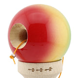 Kendama X Originala, Profesionala, Flippy, Big Cups V2, Super Sticky Cupe Mari, Rulment Metalic cu Ata 55 cm, Verde/Galben/Rosu - vivimall.ro