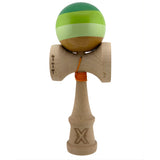 Kendama X Originala, Profesionala, Flippy, Big Cups V2, Super Sticky Legendary Cupe Mari, Rulment Metalic cu Ata 55 cm, Verde Mix - vivimall.ro