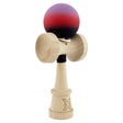 Kendama X Originala, Profesionala, Vivimall, Cupe Mari KING SIZE V3, Rubber Grip, Gaura in Baza, Rulment Metalic, din lemn 18 cm, Ata 55 cm, Gradient Mov/Rosu/Negru - vivimall.ro
