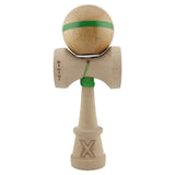 Kendama X Originala, Profesionala, Vivimall, Super Sticky, Cupe Mari KING SIZE V3, Gaura in Baza, Rulment Metalic, din lemn 18 cm, Ata 55 cm, Original Verde - vivimall.ro