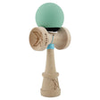 Kendama X Originala, Profesionala, Vivimall, Rubber Grip, Cupe Mari KING SIZE V3, Gaura in Baza, Rulment Metalic, din lemn 18 cm, Ata 55 cm, Bicolor Turcoaz/Albastru inchis - vivimall.ro