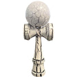 Kendama X Originala, Profesionala, Vivimall, Cracked, din Lemn, 18 cm, Alb/Negru - vivimall.ro