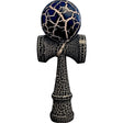 Kendama X Originala, Profesionala, Cracked din Lemn, 18 cm,  Negru Alb - vivimall.ro