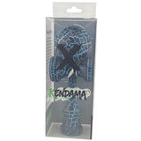 Kendama X Originala,  Profesionala, Flippy, Cracked, din Lemn, 18 cm,  Negru, Albastru