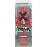 Kendama X Originala, Profesionala, Vivimall, Cracked, din Lemn, 18 cm, Rosu/Alb - vivimall.ro