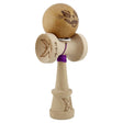 Kendama X Originala, Profesionala, Vivimall, Crazy Cat,-Super Sticky, Cupe Mari KING SIZE V3, Gaura in Baza, Rulment Metalic, din lemn 18 cm, Ata 55 cm, Maro - vivimall.ro