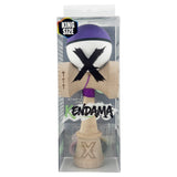 Kendama X Originala, Profesionala, Vivimall, Big Cups V3, Rubber Grip model Mov/Alb - vivimall.ro