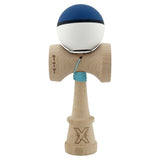 Kendama X Originala, Profesionala, Vivimall, Big Cups V3, Rubber Grip model albastru inchis/alb - vivimall.ro