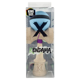 Kendama X Originala, Profesionala, Vivimall, Cupe Mari KING SIZE V3, Rubber Grip, Gaura in Baza, Rulment Metalic, din lemn 18 cm, Ata 55 cm, M Bleu/Negru/Bleu - vivimall.ro