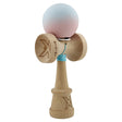 Kendama X Originala, Profesionala, Vivimall, Cupe Mari KING SIZE V3, Rubber Grip, Gaura in Baza, Rulment Metalic, din lemn 18 cm, Ata 55 cm, Gradient Albastru deschis/Roz - vivimall.ro