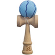 Kendama X Originala, Profesionala, Vivimall, Rubber Grip, din Lemn, 18 cm, Albastru deschis - vivimall.ro