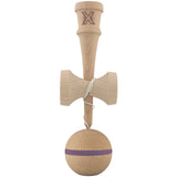 Kendama X Originală, Profesională, Flippy, din Lemn, 18 cm, Dunga Mov