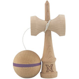 Kendama X Originală, Profesională, Flippy, din Lemn, 18 cm, Dunga Mov
