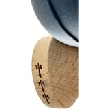 Kendama X Originala, Profesionala, Vivimall, Big Cups V2, Rubber Grip cu Cupe Mari, Rulment Metalic cu Ata 55 cm,-Gradient Alb/Negru - vivimall.ro