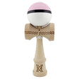 Kendama X Originala, Profesionala, Flippy, din Lemn, Gravata, 18 cm, Super Sticky, Roz/Negru/Alb - vivimall.ro