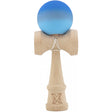 Kendama X Originala, Profesionala, Flippy, din Lemn, Rubber Grip, 18 cm, Albastru/Alb - vivimall.ro
