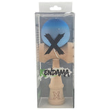 Kendama X Originala, Profesionala, Vivimall, din Lemn, Rubber Grip, 18 cm, Albastru/Gri/Bleu - vivimall.ro