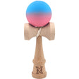 Kendama X Originala, Profesionala, Flippy, din Lemn, Rubber Grip, 18 cm, Albastru/Roz - vivimall.ro
