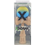 Kendama X Originala, Profesionala, Vivimall, 18 cm, Profesionala, +9 Ani, din Lemn, Gradient Galben/Albastru - vivimall.ro
