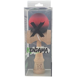 Kendama X Originala, Profesionala, Vivimall, din Lemn, Rubber Grip, 18 cm, Mov/Rosu/Negru - vivimall.ro