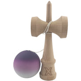 Kendama X Originala, Profesionala, Flippy, din Lemn, Rubber Grip, 18 cm, Negru/Maro/Alb