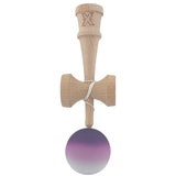 Kendama X Originala, Profesionala, Flippy, din Lemn, Rubber Grip, 18 cm, Negru/Maro/Alb