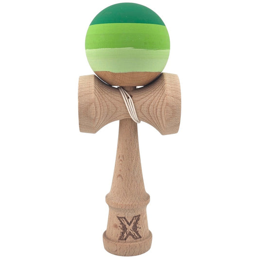Jucarie Kendama X Originala, Profesionala, Vivimall, din Lemn, Rubber Grip, 18 cm, Verde in 3 Culori - vivimall.ro