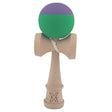 Kendama X Originala, Profesionala, Vivimall, din Lemn, Rubber Grip, 18 cm, Verde/Mov - vivimall.ro