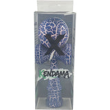 Kendama X Originala, Profesionala, Flippy, Kendama Cracked, din Lemn – 18 cm, Albastru/alb